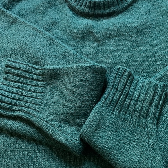 NWOT Bowen & Wright 100% Wool Men's Green Sweater XL - Picture 7 of 8